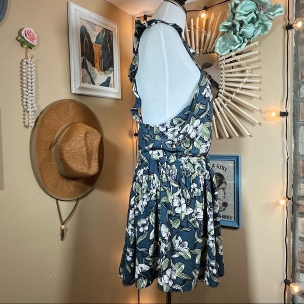 FREE PEOPLE Dear You Mini Dress in Blue Combo - Women’s Small - Picture 9 of 11